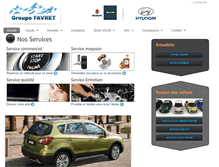 Tablet Screenshot of groupe-favret.com